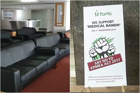  Bengaluru private hospitals wear an empty look as 60,000 doctors go on strike