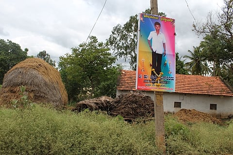 A map that shows a farmer has committed suicide in every district of Karnataka this year