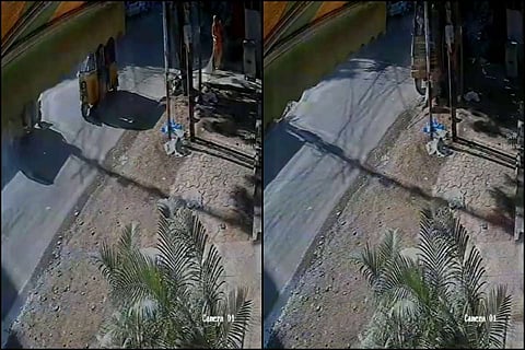 GHMC worker dies at work after bus hits her, accident caught on CCTV