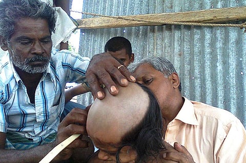 Thieves are breaking into temples of South India to steal human hair worth several crores 