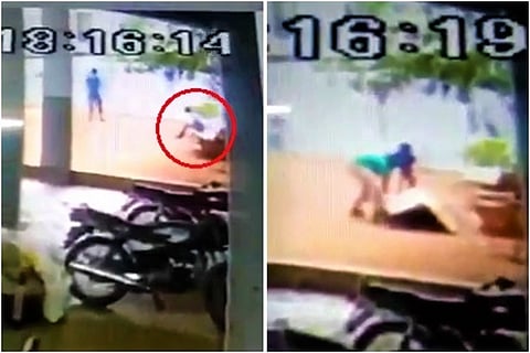 6-yr-old dies in Hyd apartment complex after cement bench collapses on him 