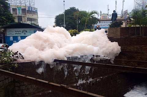 Video: After Bengaluru, now lake in Hyderabad overflows with froth