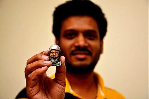 Meet the Hyderabad techie who makes sculptures with his son's toys