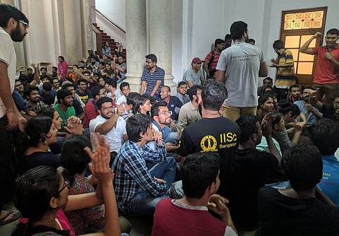 IISc Bengaluru students protest, demand justice for security guard who died on campus