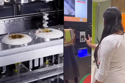 Idli vending machine in Bengaluru
