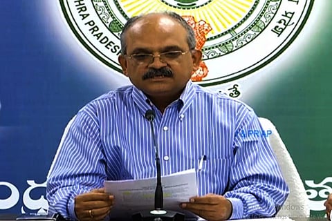 Jawaha Reddy newly appointed TTD EO addressing press earlier