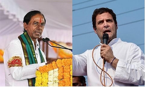KCR and Rahul Gandhi