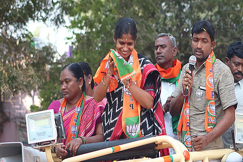 Ground report: Up against bigwigs, BJP’s Keerthi Reddy hopeful of win in Bhupalpally 