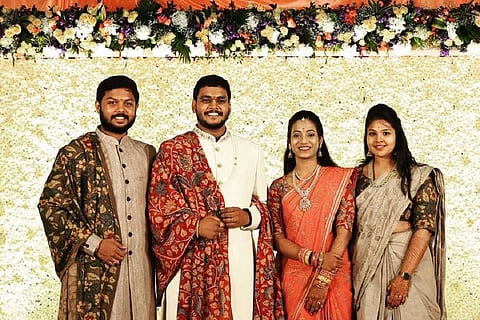 Khadi themed reception in Warangal