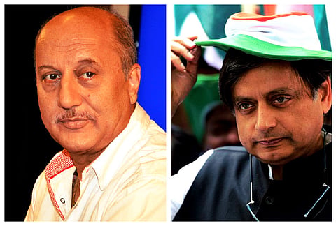 Tharoor and Kher lock horns over 'scared to openly say I am a Hindu' comment