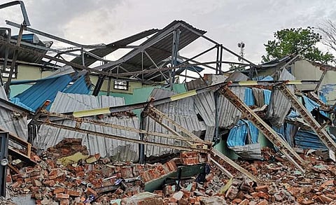 2 dead after railway parcel building collapses in Coimbatore due to heavy rains