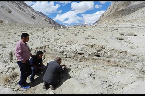 An ancient camping site from 8500 BC discovered near Ladakh