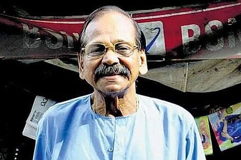 Malayalam Actor KTS Padannayil, who died on July 22, smiling for a picture 