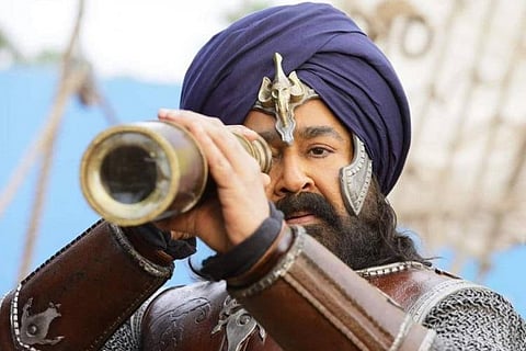 Mohanlal in a poster from Marakkar 