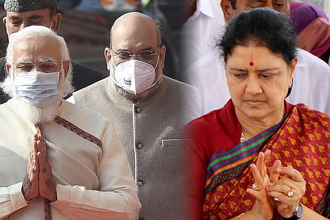 Narendra Modi, Amit Shah and Sasikala