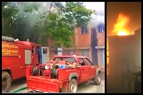 Fire breaks out at Nellore hospital, no causalities as fire personnel douse flames