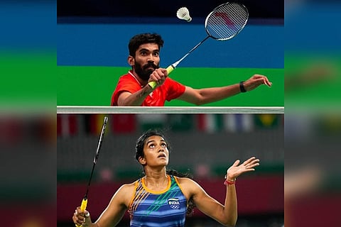 P.V. Sindhu and Kidambi Srikanth