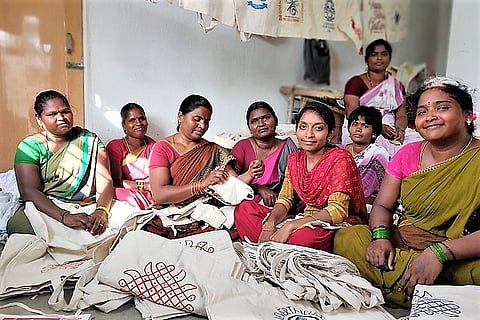 Watch: Making cloth bags, Paalaguttapalle’s Dalit women are turning their lives around