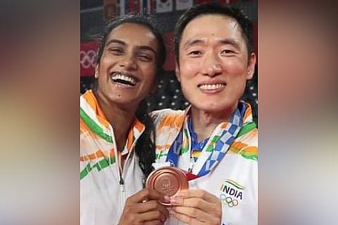 P.V Sindhu and Park Tae-Sang