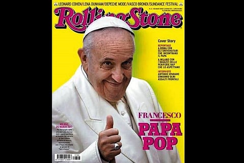 'Francis, the Pop Pope', makes it to the cover of Rolling Stone's Italian edition