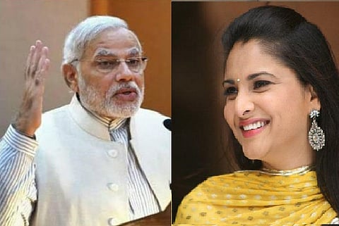 Ramya booked for sedition for tweeting 'chor' photo of PM Modi 