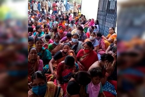 Protests backed by the BJP were also held at Sri Ram Nagar Colony, Karmanghat, Santoshnagar, Sayeedabad and Madanapetlocalities, blocking traffic briefly.