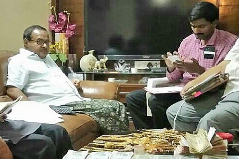 Cash, gold and diamond jewellery unearthed in raids on former senior Andhra bureaucrat