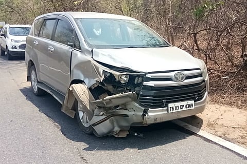 3-yr-old girl dies as Telangana MLA's car rams bike