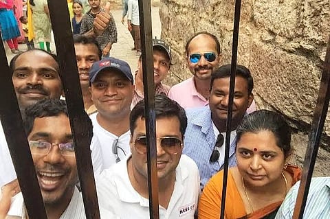 A men's rights group that is using selfies from prison to make a point
