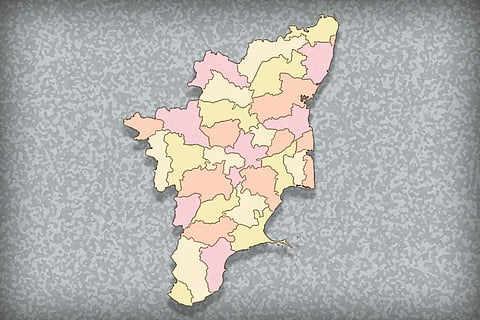 Map of Tamil Nadu 