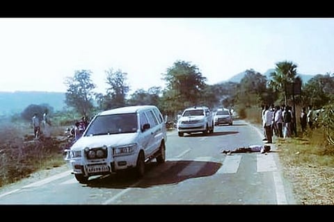 Outrage after image of apathetic Telangana minister driving past injured man goes viral