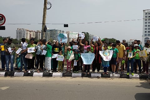 Bengaluru citizens, environmentalists join hands to protest illegal tree chopping