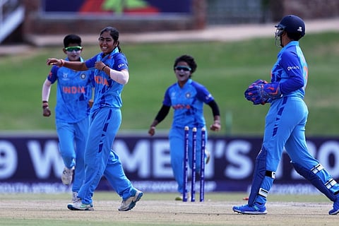U-19 Women's T20 WC: Parshavi Chopra's sensational four-fer leads India to victory over Sri Lanka.
