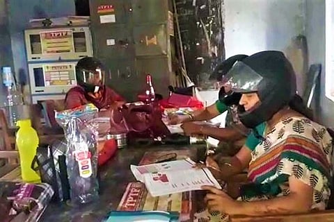 Classrooms turn danger zones: Why teachers wore helmets to a Telangana school