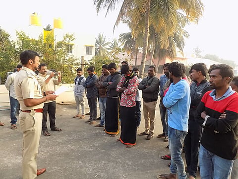  B’luru cops give rowdy-sheeters sapling, book and a thread for ‘positive growth’