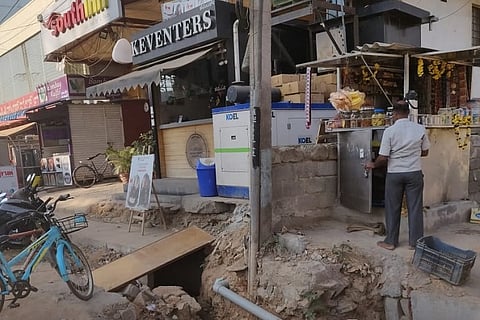 Sarjapur Road is a hazardous zone: B’luru residents complain over BBMP’s widening work