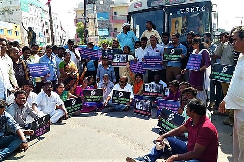 Son nabbed for serial sexual harassment, citizens want TRS leader suspended