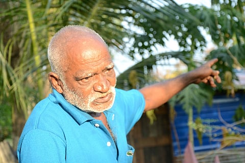 An 80-yr-old coolie who bought land with all his savings, just to keep mining mafia out