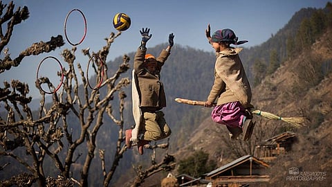 Harry Potter fans, check out these kids playing Quidditch in a remote Himalayan village