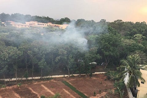 Army violates ban on burning of waste in open spaces, Bengaluru residents fume 