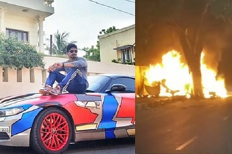 Racer Ashwin Sundar and wife charred to death after speeding BMW crashes near Marina