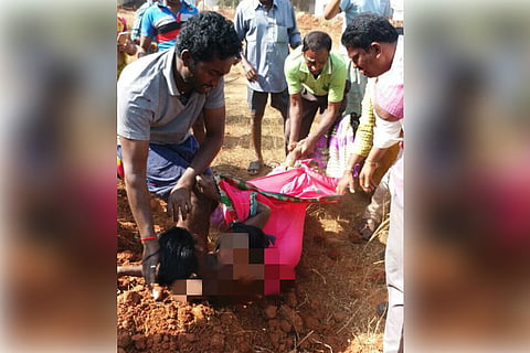 Dalit woman allegedly dragged, stripped, after land dispute in Andhra 