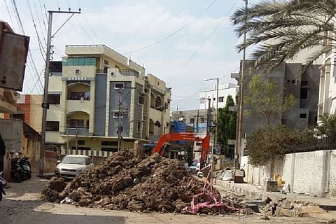 Dug-up roads, dust and sewage waste leave Hyderabad residents gasping for fresh air
