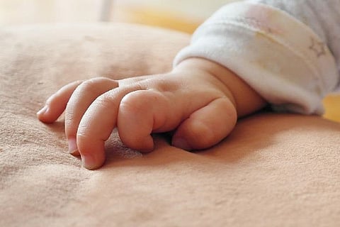 A babys hand 