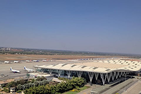 Bengaluru airport filled with parked aircraft as flights grounded amid lockdown