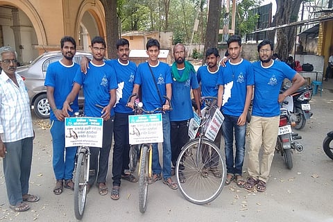 He is cycling 6000kms for the environment – no hotels, MNC products or bottled water