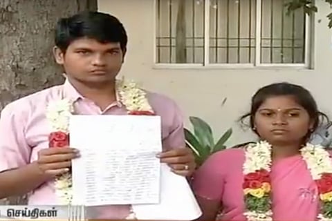 Newly-married inter-caste couple in Chennai face death threats, seek police protection