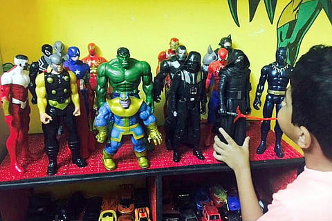 There are no real heroes in my grandson's world, only those fighting evil with superpowers