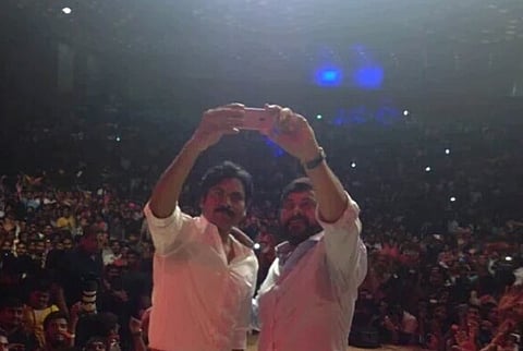 Chiranjeevi and brother Pawan Kalyan’s ‘Mega Selfie’ with fans a big hit online