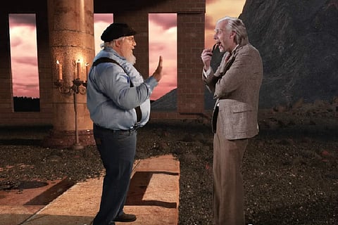 Orcs and ents or dragons and queens? Watch RR Martin and JRR Tolkien in an epic rap battle